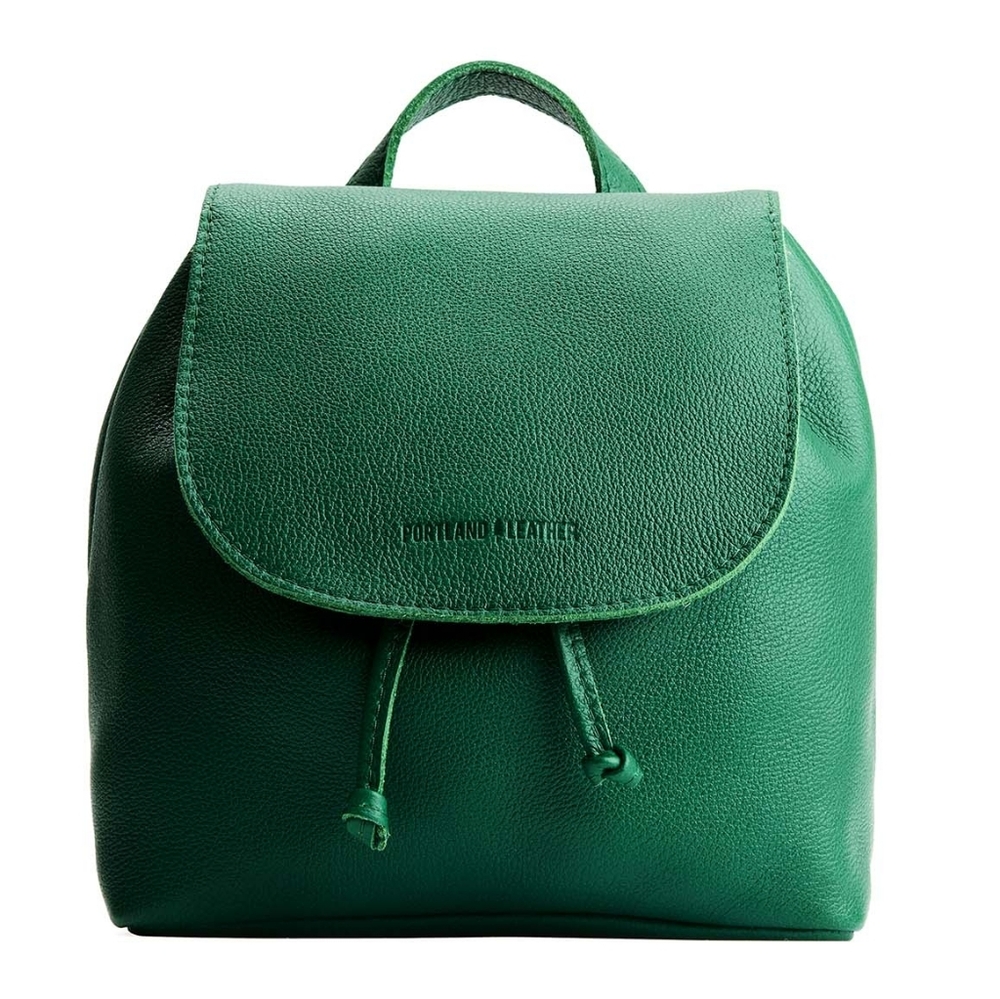NEW‎ Portland Leather Goods Bucket Backpack In Bacalar Dark Green